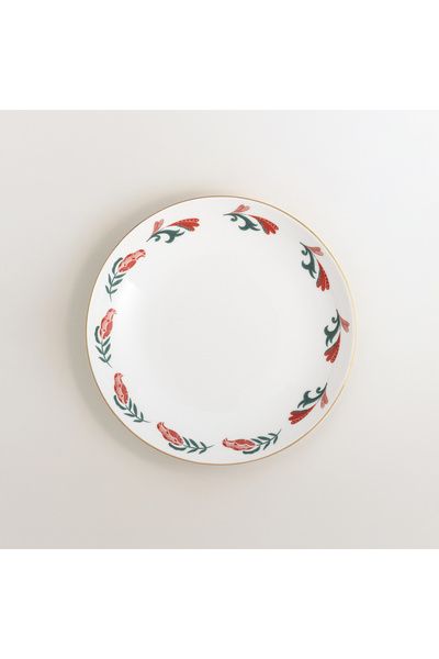 Zsa Zsa Zsu Gediz Porselen Çukur Tabak 21 Cm Renkli