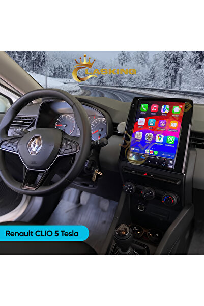 ClasKing Renault Clio 5 Tesla Ekran Android Multimedya Carplay Ips Ekran 2gb Ram 32 Hafıza Kamera Hediyeli