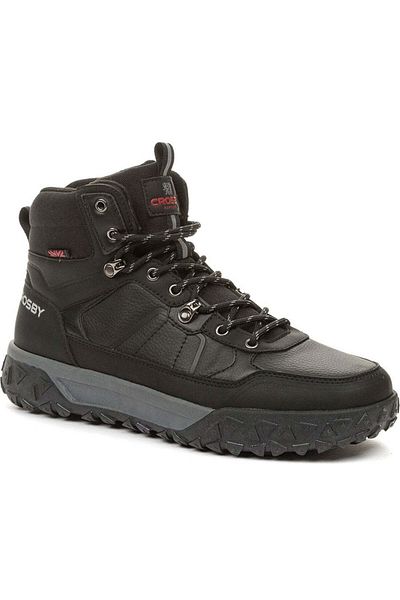 CROSBY Black Trainers Mens Shoes