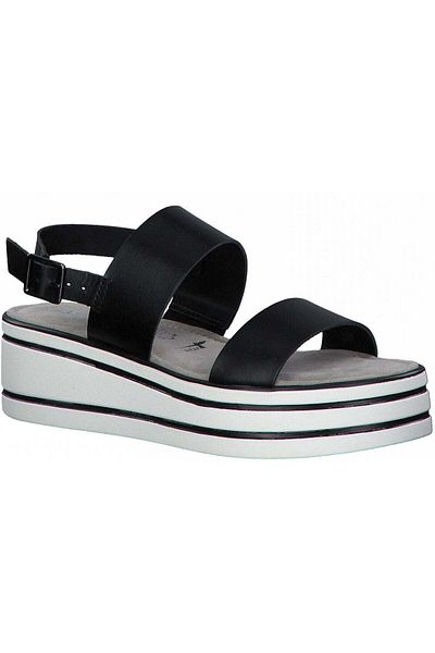 Tamaris Black Sandals Womens Shoes