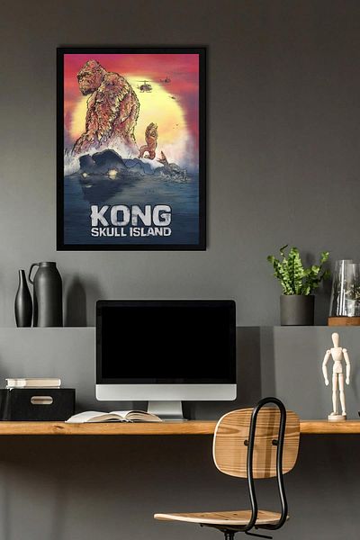 Saturn Pictură înrămată Kong Skull Island - Pictură poster film Skull Island