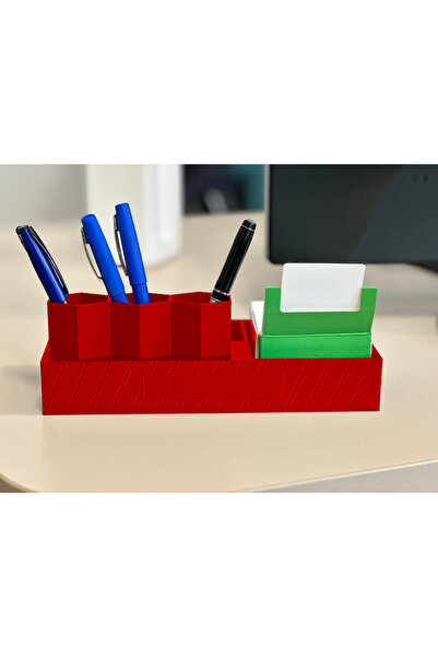 Store Home and Office Decorative Desktop Organizer Organizer Pencil Case Red - Name Printable