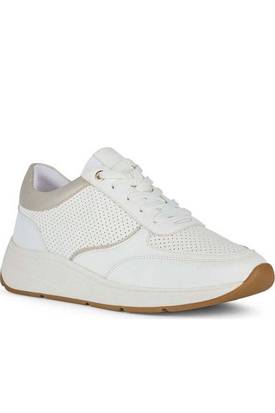 Geox Pantofi albi pentru femei