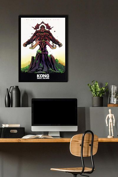 Saturn Pictură înrămată Kong Skull Island - Pictură poster film Skull Island