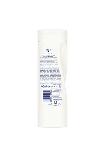 Dove Body Love Restoring Care Body Lotion, 100% natural oils, Coconut Oil and Almond Milk,  400ml