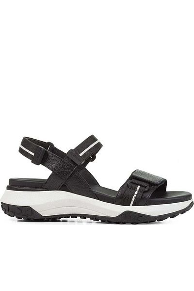 Geox Black Sandals Womens Shoes