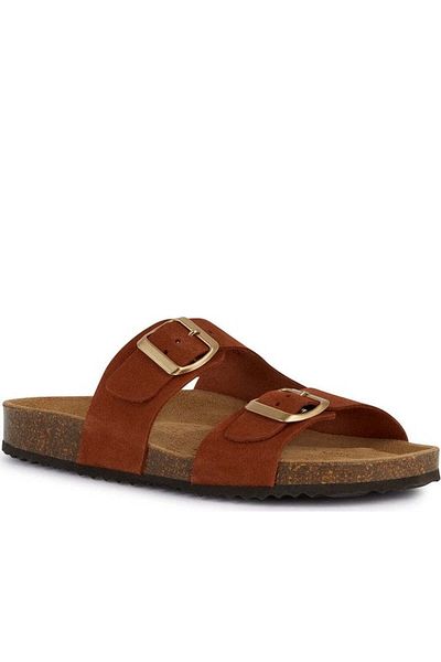 Geox Brown Sandals Womens Shoes