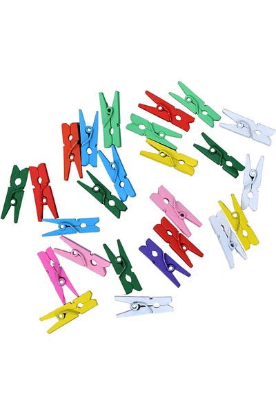 STOREMAX Bystoreby Mini Picture Photo Peg Hobby Peg 50 Pieces Set Multicolor Picture Peg Colorful Hob