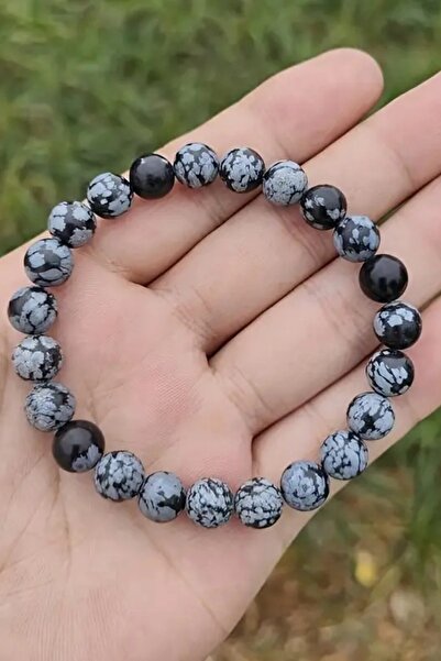 NBS Beautiful Naturel Stones Obsidian Natural Stone Bracelet (Protection, Bel...