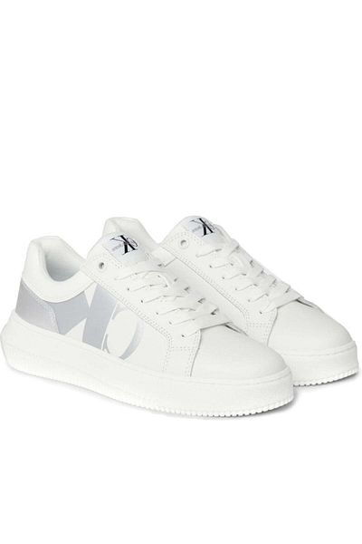 Calvin Klein Jeans White Trainers Womens Shoes