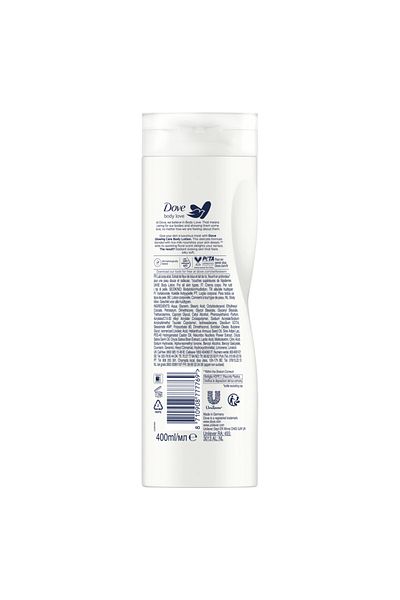 Dove Body Love Glowing Care Body Lotion, 100% Natural Oils, Lotus Flower Extract & Rice Milk, 400ml