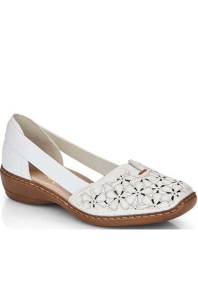 Rieker White Sandals Womens Shoes