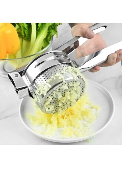 BARENDA Luxury Stainless Steel Potato Masher with Large Chamber | Potato Masher Puree