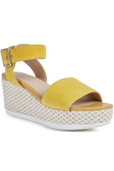 Geox Yellow Sandals Womens Shoes
