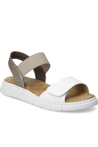 Rieker White Sandals Womens Shoes