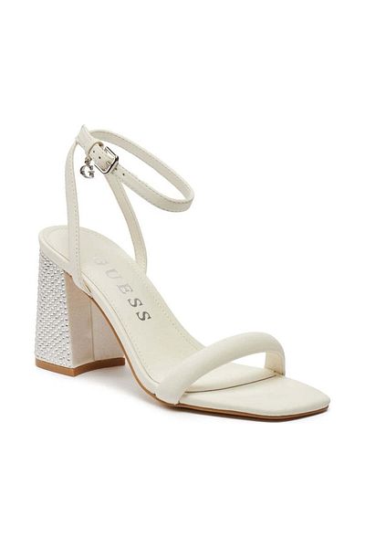 Guess White Sandals Womens Shoes