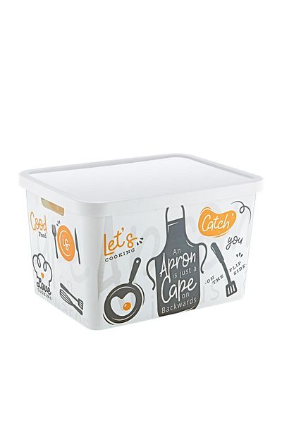Smartware Stafi Patterned Multi-Purpose Box with Lid 18 LT