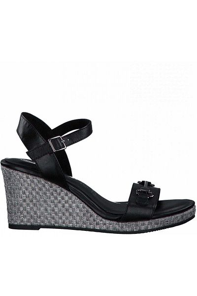 Tamaris Black Sandals Womens Shoes