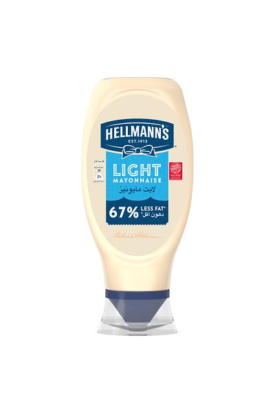 Hellmann's Light Mayo, 67% Less Fat, 100% Recycled Plastic Bottle, 420g