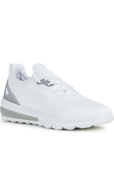 Geox White Trainers Mens Shoes