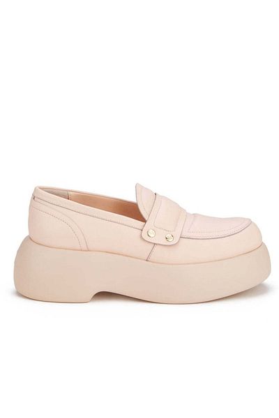AGL Beige Flats Womens Shoes