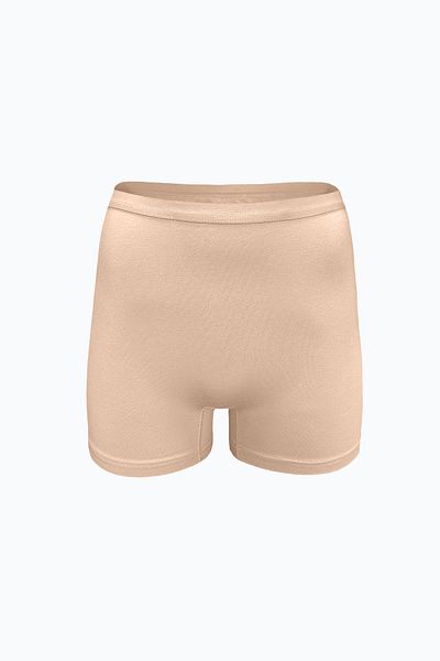 Malabadi Γυναικείο χρώμα δέρματος χωρίς σημάδι Modal High Waist Boxer 108