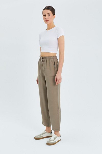 Mixray 4617 Μοντέλο Γυναικείο Παντελόνι Mink Draped - Διπλή Τσέπη