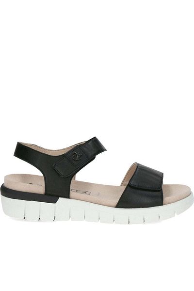 Caprice Black Sandals Womens Shoes