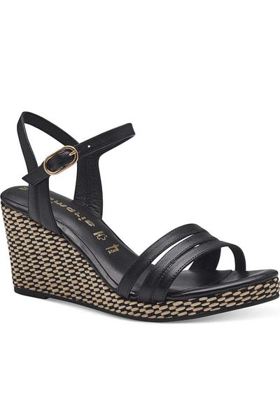 Tamaris Black Sandals Womens Shoes