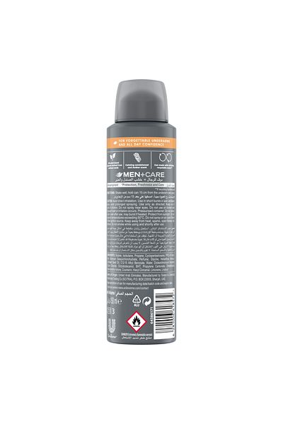Dove Men +Care Antiperspirant Spray, Sandalwood & Amber, Plant-Based Moisturizer, 150ml