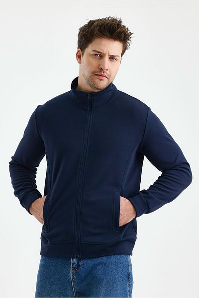 Cavla Collection Unisex Zippered Lapel Neck Sweat