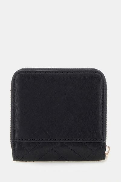 Guess Annıng Slg Small Zip Around Women's Black Wallet Swqg9508137-Bla