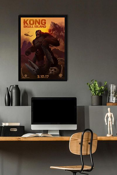 Saturn Pictură înrămată Kong Skull Island - Pictură poster film Skull Island