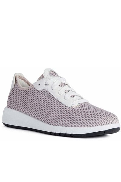 Geox Pink Flats Womens Shoes