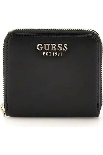 Guess Laurel Slg Small Zip Around Dámská černá peněženka Swvc8500137-bla