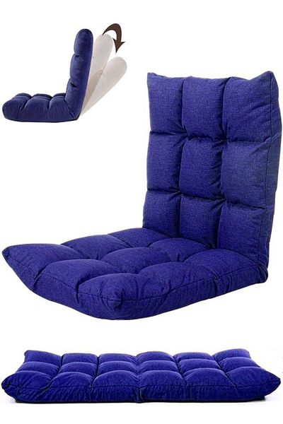Cady One Multi-colored ground chair for camping and hiking