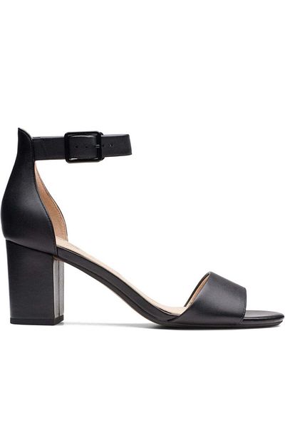 CLARKS Black Sandals Womens Shoes