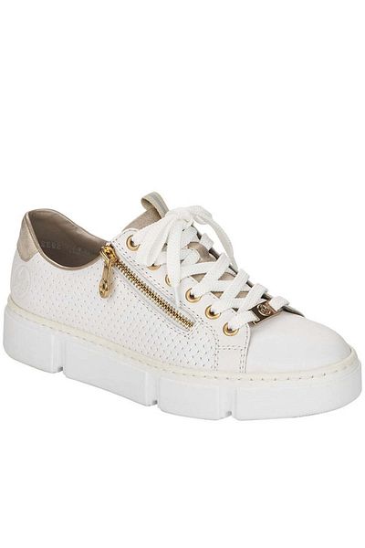 Rieker White Flats Womens Shoes