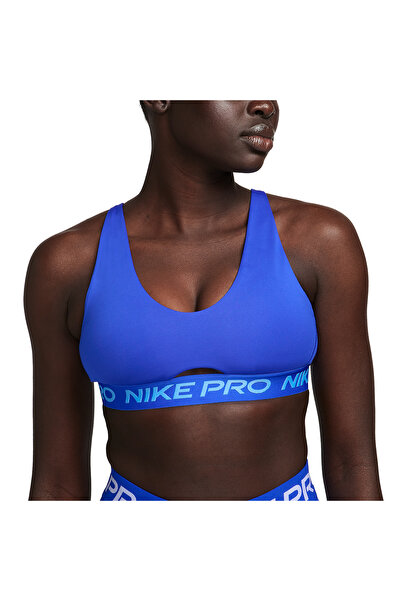 Nike Γυναικείο σουτιέν Pro Indy Plunge με αφαιρούμενα επιθέματα Αθλητικό μπλε...