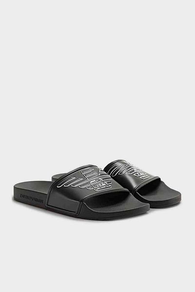 Emporio Armani Șlapi negri Emporio Armani Chaussures