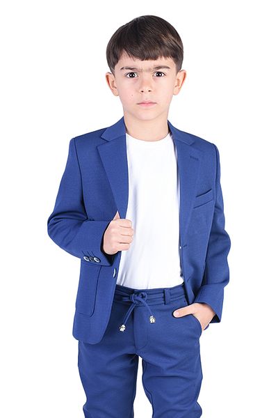 ceocuk Pantaloni Jogger cu șireturi Costum pentru copii Indigo