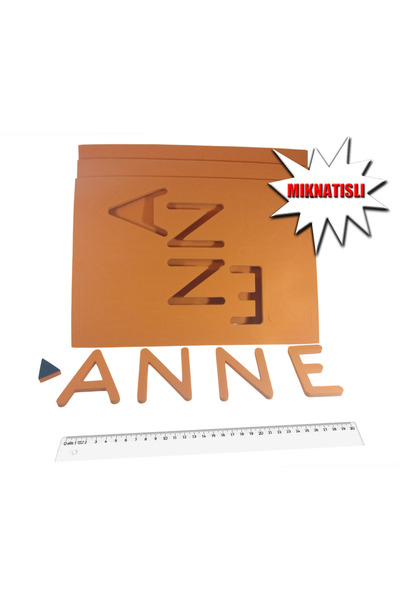 TopakEgitim DİK TEMEL BÜYÜK HARFLER - MIKNATISLI - 7 cm