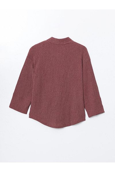 LC Waikiki Γυναικείο πουκάμισο LCW Modest Textured Oversize