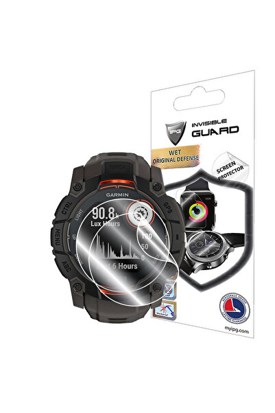 Ipg GARMIN Instinct 3 – 50 mm ile uyumlu IPG HydroGel Ekran Koruyucu (2 Adet)