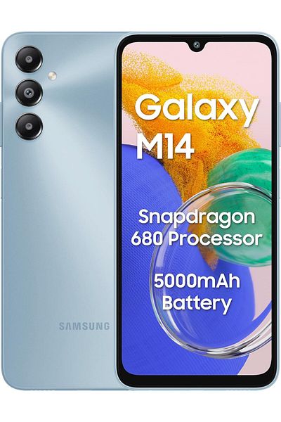 Samsung Galaxy M14 4G, Arctic Blue, 64 GB, 4 GB RAM