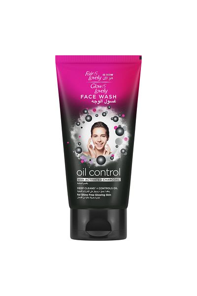 Glow & Lovely Face Wash With Activated Charcoal, Oil Control to deep clean, control Oil, 150ml