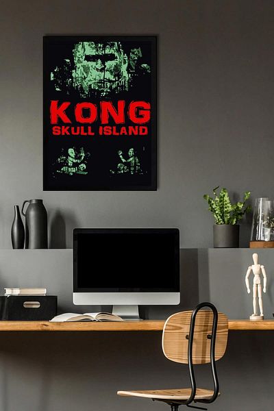 Saturn Pictură înrămată Kong Skull Island - Pictură poster film Skull Island