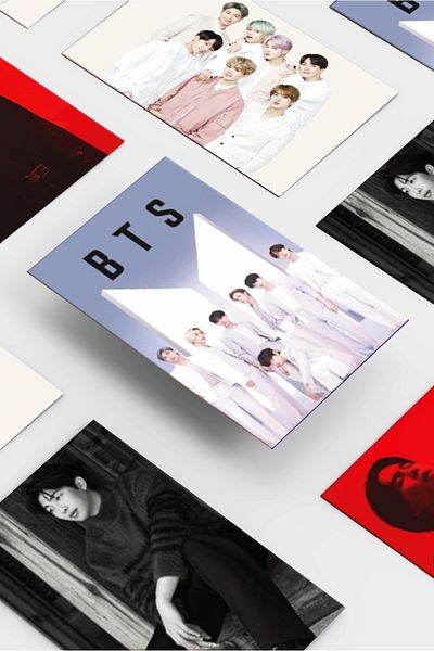 KSTAR مجموعة بطاقات الصور الفاخرة BTS مكونة من 55 قطعة