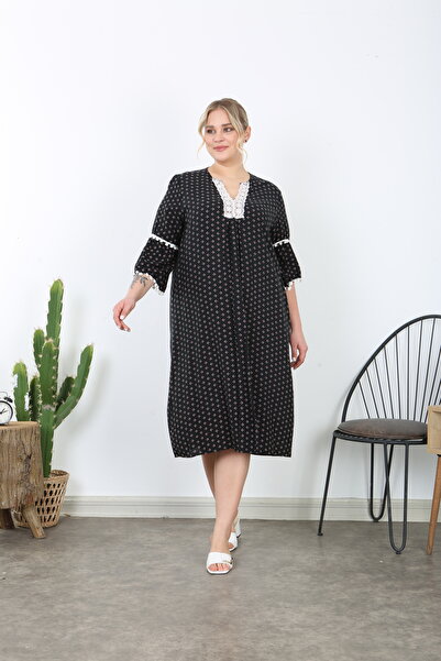 XL Modam Women's Licra V-Neck Large Size Dress