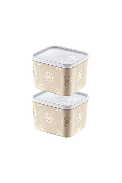 Smartware Latte 1250 ml - Set of 2 No Frost Storage Containers
